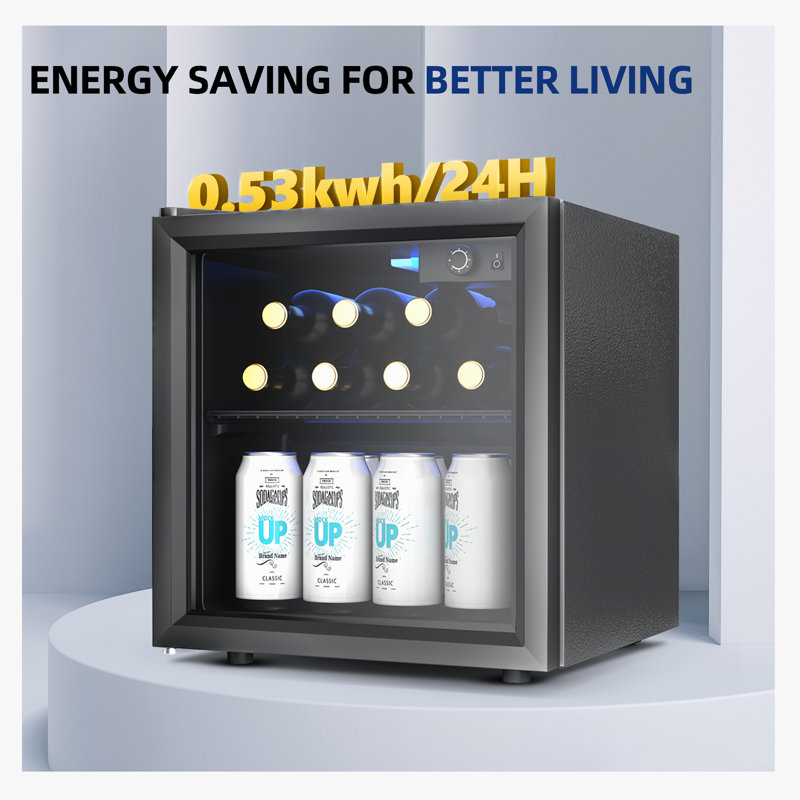 Simzlife 55 Cans Convertible Beverage Refrigerator with Wine Storage